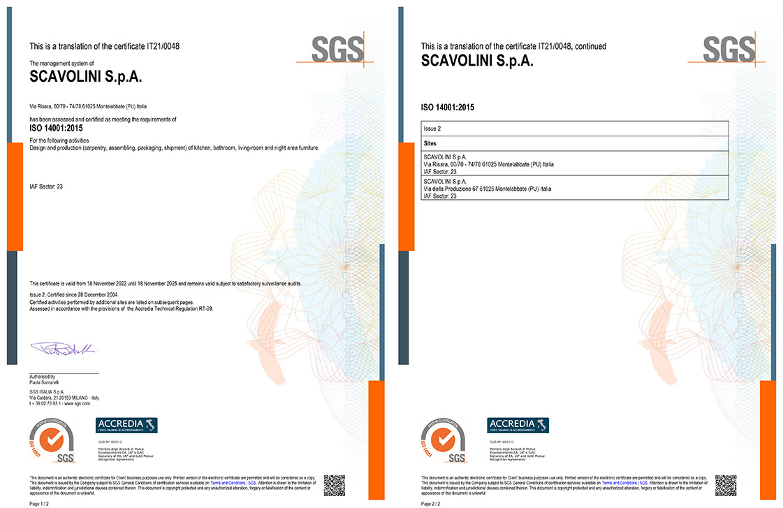 Certification du Système Environnemental ISO 14001